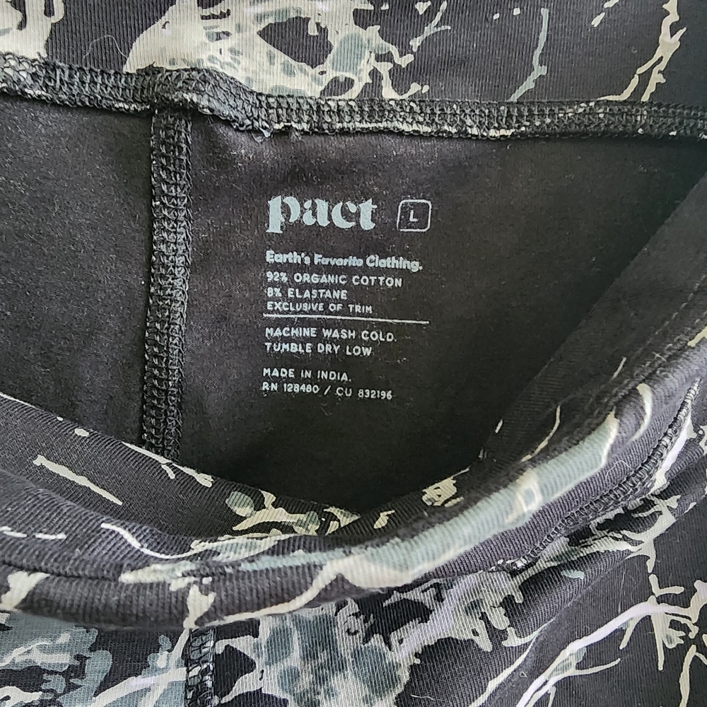 NWOT Womens Pact Marbled Sky Organic Cotton Leggings Size Large